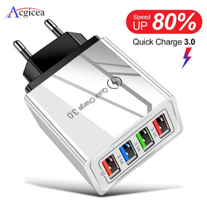 EU/US Plug USB Charger Quick Charge 3.0 For Phone Adapter for Huawei