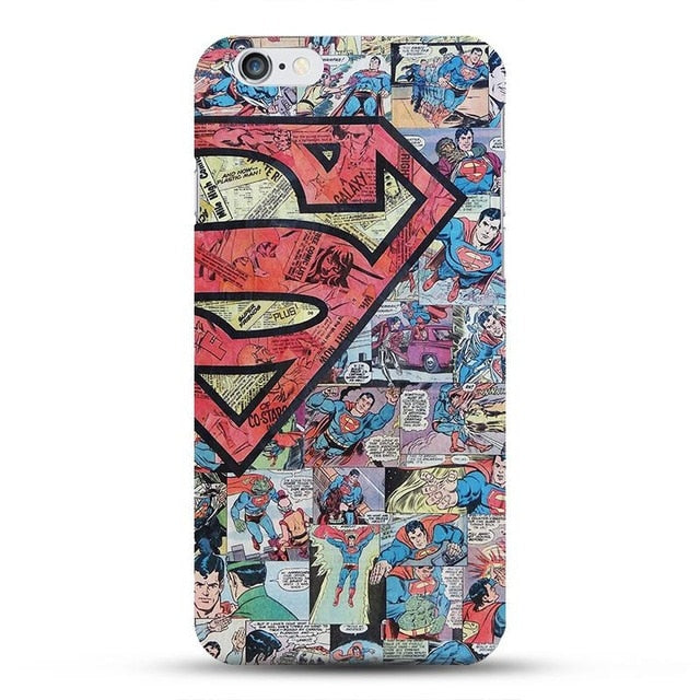 Captain America Shield Deadpool Superman Case  For Apple iPhone 8 Plus