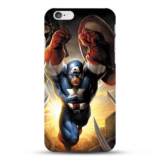 Captain America Shield Deadpool Superman Case  For Apple iPhone 8 Plus