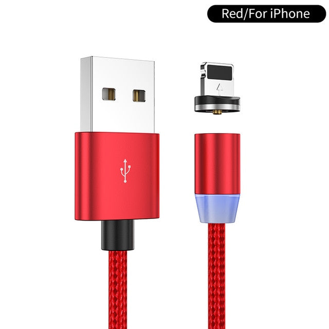 Magnetic Charger Micro USB Type C Cable For iPhone Samsung