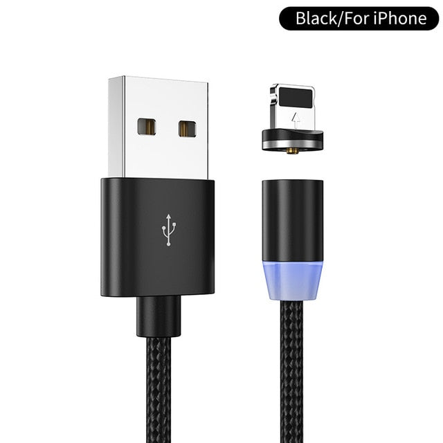 Magnetic Charger Micro USB Type C Cable For iPhone Samsung