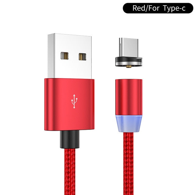Magnetic Charger Micro USB Type C Cable For iPhone Samsung