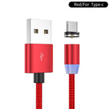 Magnetic Charger Micro USB Type C Cable For iPhone Samsung