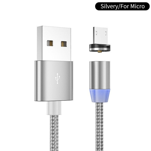 Magnetic Charger Micro USB Type C Cable For iPhone Samsung