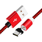 360 LED Magnetic Charging Cable for iPhone USB Cable