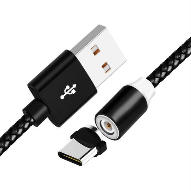 360 LED Magnetic Charging Cable for iPhone USB Cable