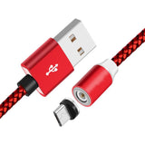 360 LED Magnetic Charging Cable for iPhone USB Cable