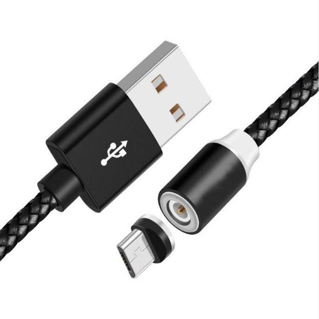 360 LED Magnetic Charging Cable for iPhone USB Cable