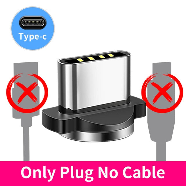 360 LED Magnetic Charging Cable for iPhone USB Cable