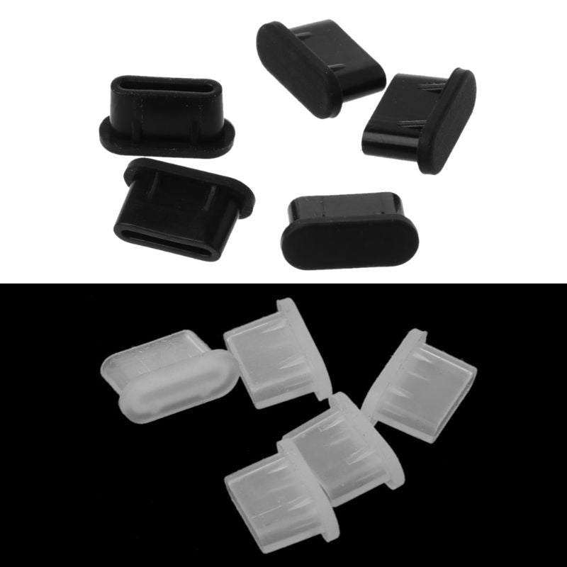5PCS Type-C Dust Plug USB Charging Port Protector